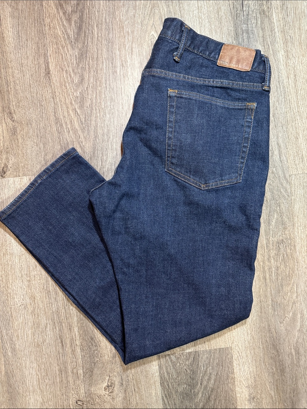 Gap 1969 Slim Fit Jeans Mens 36x30 Dark Indigo Wash Stretch